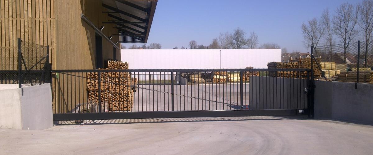 zelfdragende schuifpoort